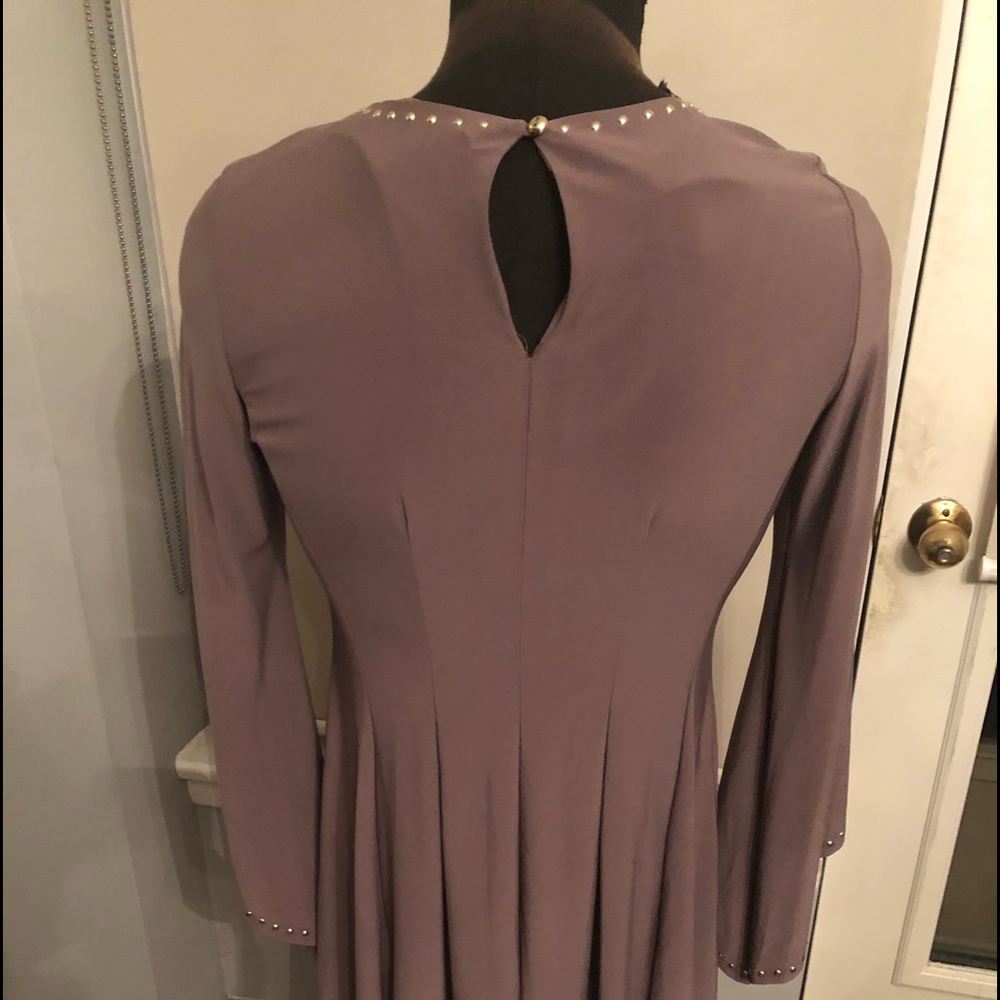 Brand new beige dress with gold.. it looks great on
